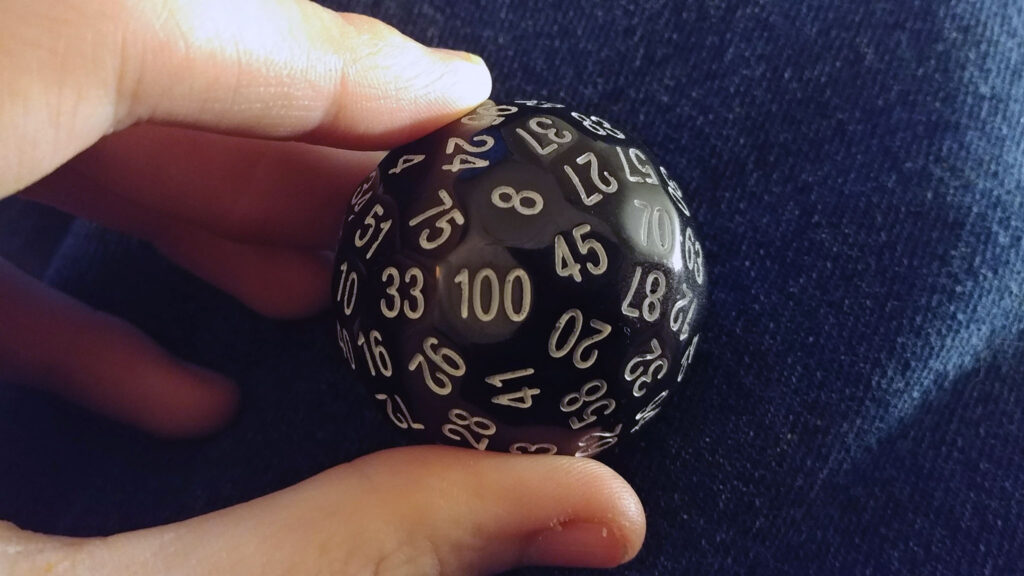 100 sided die