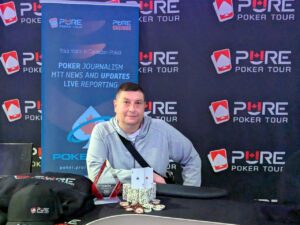 Ryan Comely, Winner of E10 – 2025 Pure Poker Tour Series #5 – Event #10: $560 NLH