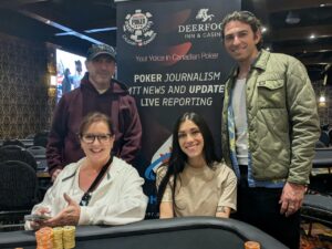 From Left, Kelly Wist, Wendy Wilson, Gianna Taylor, Noah Capannelli – 2025 Summer Super Stack – Event #6: $340 NLH Team