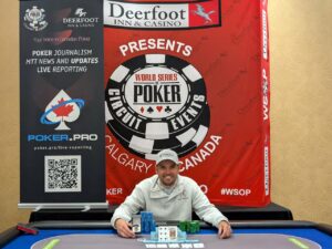 Corey Arsenault, winner of the Monster Stack – 2025 WSOPC Calgary Oct – Event #10: $400 Monster Stack NLH