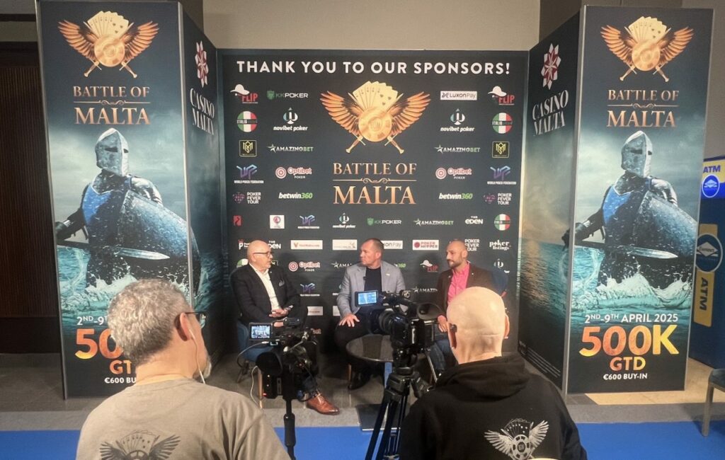 2025 Battle of Malta Spring Edition Battle Booth being recorded