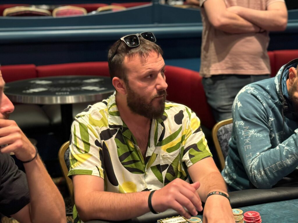 Nikolaos Valtatzis at the €250 PKO final table during the 2025 Greek Poker Odyssea. Photo: Jason Glatzer