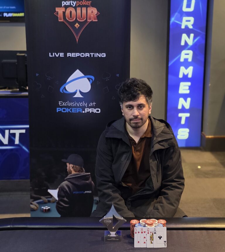Paresh Doshi Winner of PartyPoker Tour UK London £200 poker.pro PLO (£2,220)