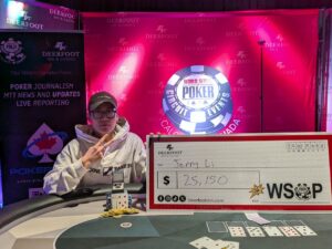 Jerry Li wins 3rd 4-card Ring in PLO Bounty – 2026 WSOPC Calgary Jan – Event #13: $400 PLO Bounty