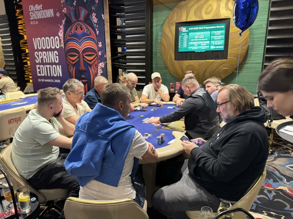 2025 OlyBet Showdown Riga Voodoo Spring Edition €250 NLH Progressive Bounty Final Table