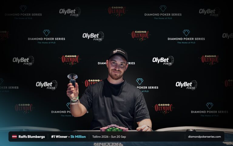 Ralfs Blumbergs Wins the 5k Million as Diamond Poker Series PLO Grand Slam Tallinn Builds to a Championship Finale