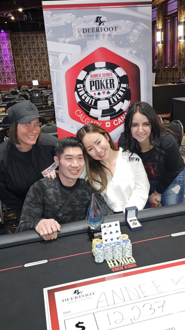 2025 WSOP Circuit Calgary Anne Ngo and rail