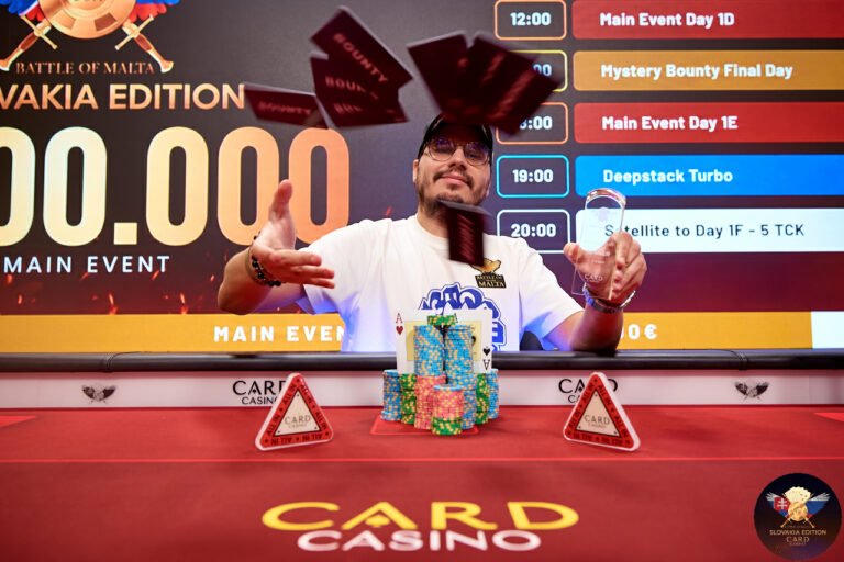 Silviu Nemes Decimates Day 2 Field to Win €220 Mystery Bounty as Rudolf Kosa Takes Main Event Chip Lead and Jonas Bachan Wins €150 Deepstack Turbo