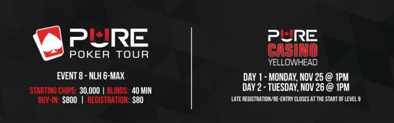 PurePoker Tour Casino Yellowhead
