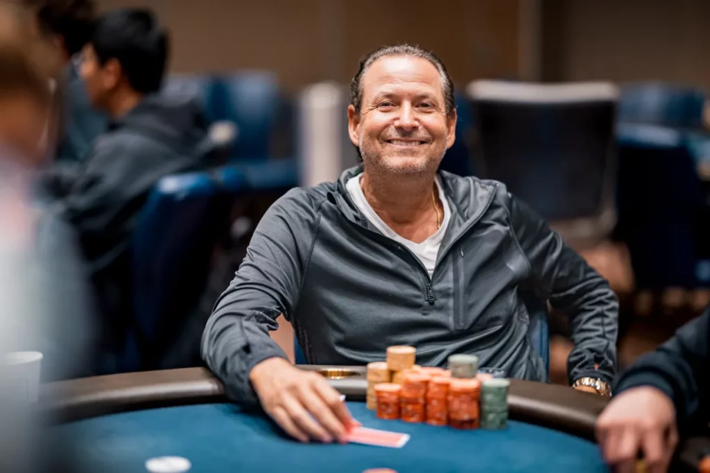 Eric Afriat chip leader after Day 2