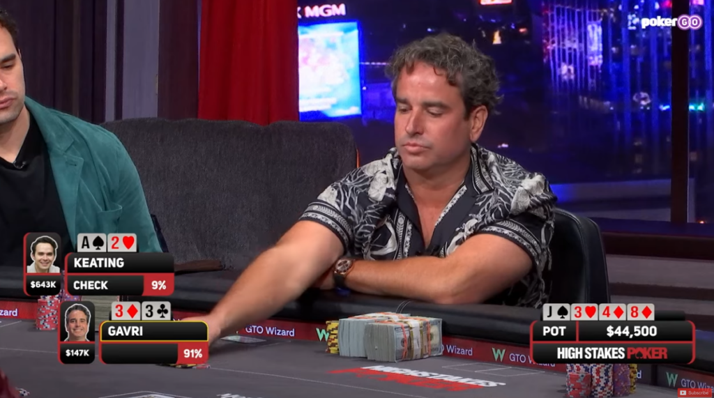 Gavri C-betting the turn