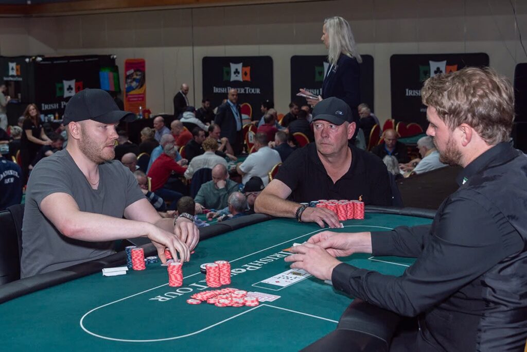 Samuel Petteri Saariaho and Tommy O'Rourke, photo by Brian Ó hÉideáin, courtesy of Irish Poker Tour