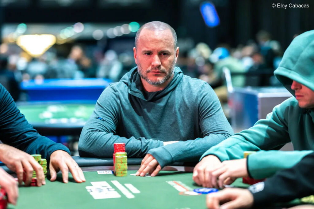 Mike Leah, pictured in Event #85, led the way to start the final table but ended his run in 3rd place.