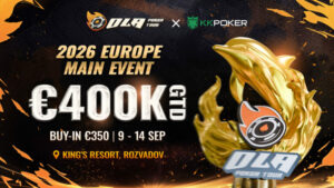 OLA Poker Tour Rozvadov 2026 Boasts €400K Main Event with $3 KKPoker Satellites