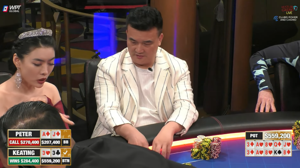 Peter annoyed after losing $559,200 pot against Keating