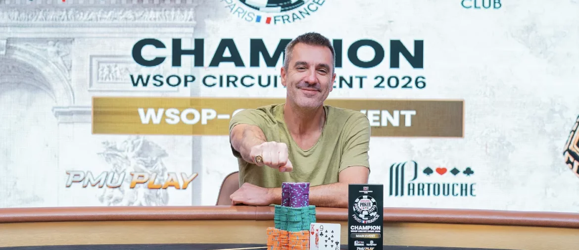 Pierre Chevalier Wins Record-Breaking WSOP Circuit Paris Main Event for €260,000 at Partouche Pasino Club