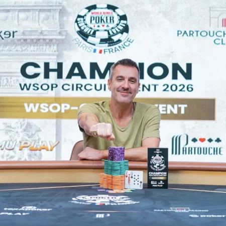 Pierre Chevalier Wins Record-Breaking WSOP Circuit Paris Main Event for €260,000 at Partouche Pasino Club