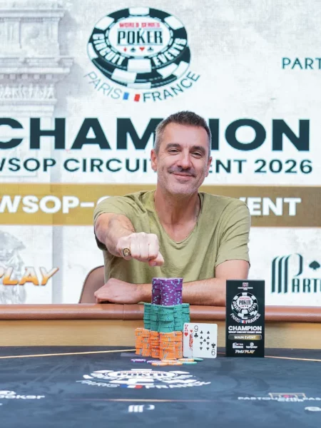 Pierre Chevalier Wins Record-Breaking WSOP Circuit Paris Main Event for €260,000 at Partouche Pasino Club