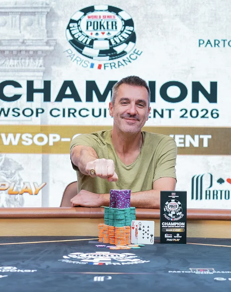 Pierre Chevalier Wins Record-Breaking WSOP Circuit Paris Main Event for €260,000 at Partouche Pasino Club