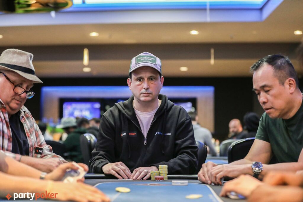 Picture of Jason Glatzer from the 2025 PartyPoker Tour London.