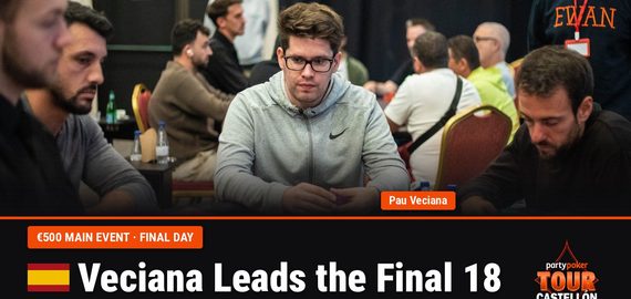 Veciana Leads Final 18 in PartyPoker Tour Castellón Main Event Final as Moschakis Wins Side Event and Pauceanu Leads Mystery Bounty