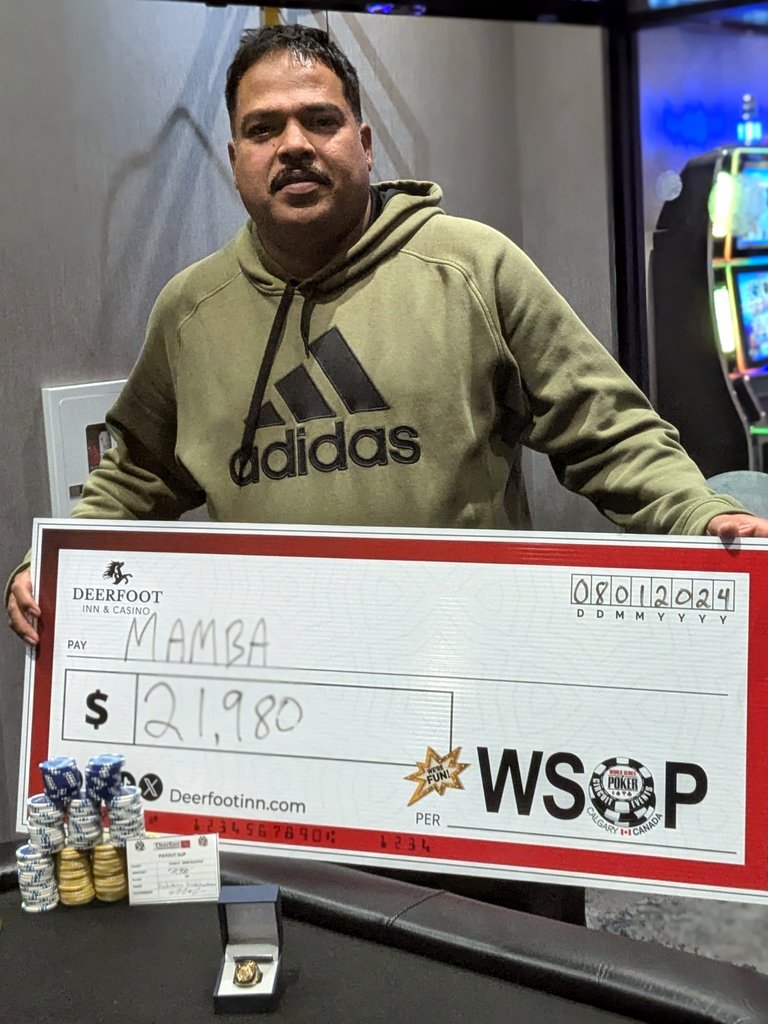 Praba Siva 2025 WSOP Circuit Calgary Ring Win
