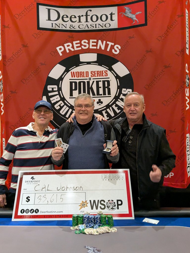 Cal Johnson 2025 WSOP Circuit Calgary Ring Win