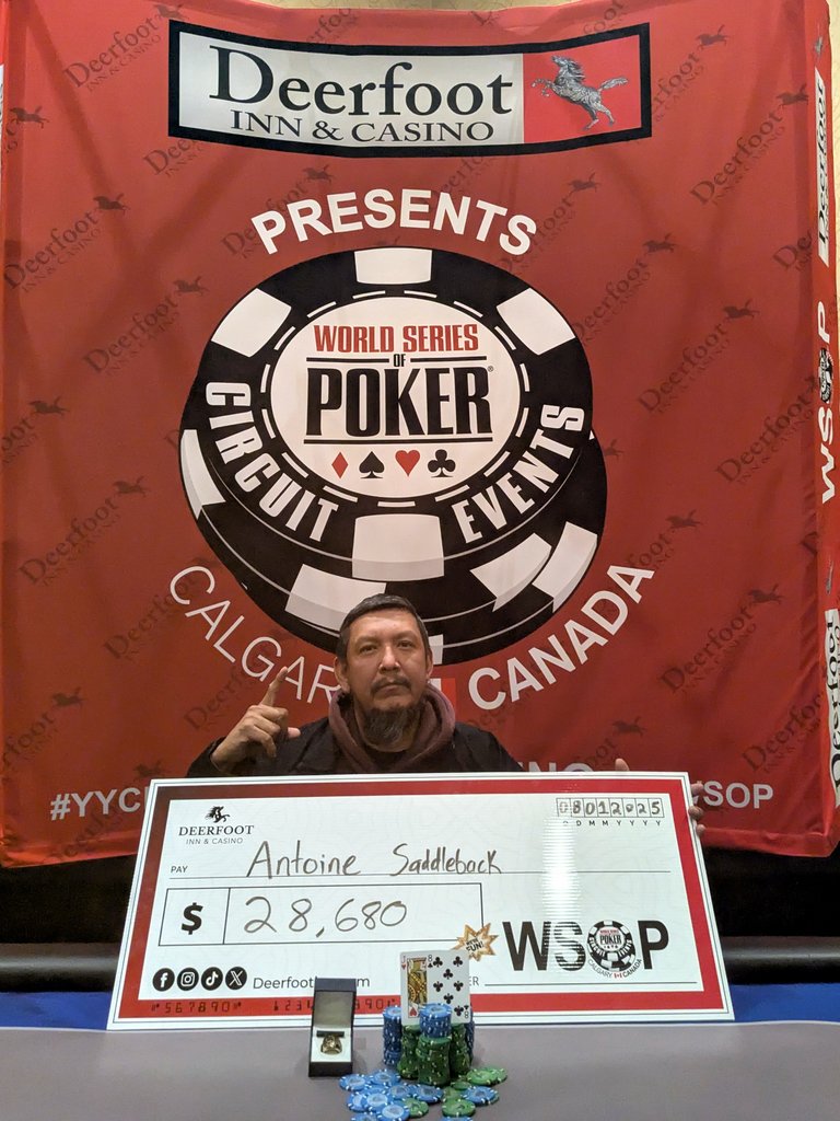 Antoine Saddleback 2025 WSOP Circuit Calgary Ring Win
