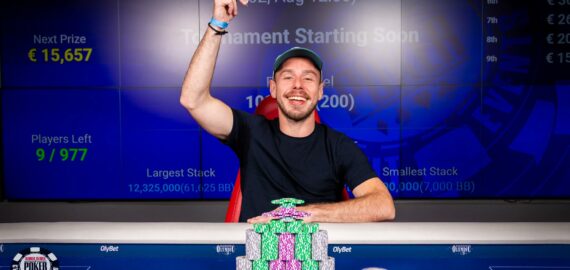 Julian Selinger Wins €1,500 Main Event During the 2026 WSOP Circuit Tallinn for €210,000