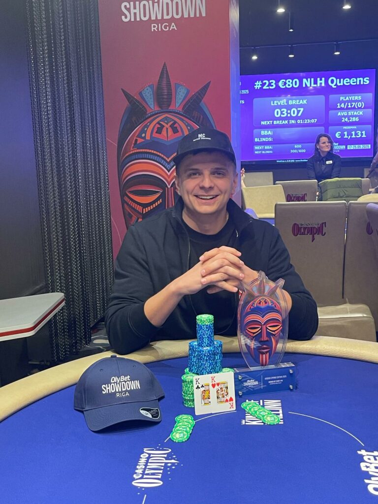 Roberts Krīgers wins 2025 OlyBet Showdown Riga Voodoo Spring Edition Main Event
