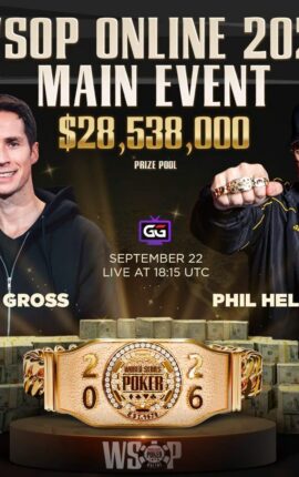 Nine Players. $3.9 Million. The WSOP Online Main Event Final Table Is Tonight at GGPoker