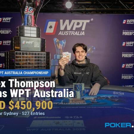 Alex Thompson Wins WPT Australia Championship for AUD $450,900
