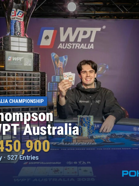 Alex Thompson Wins WPT Australia Championship for AUD $450,900