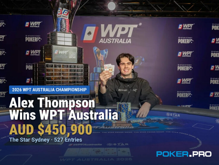 Alex Thompson Wins WPT Australia Championship for AUD $450,900