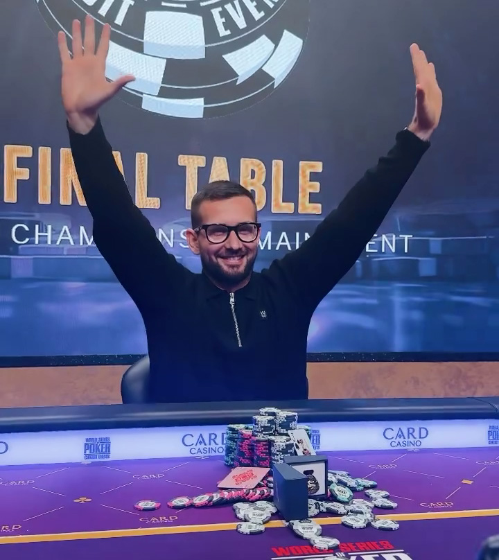 Alexandru Popa 2026 WSOP Circuit Bratislava Main Event Ring Winner