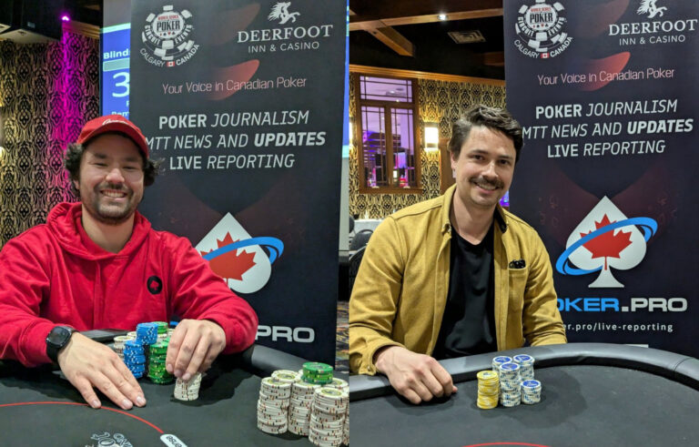 Michael Baldwin, Winner of the Megastack and Aidan Klingbeil, winner of PLO Megastack