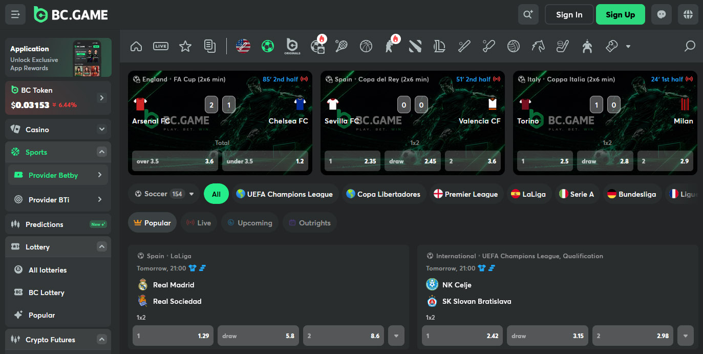 BC.Game Lobby
