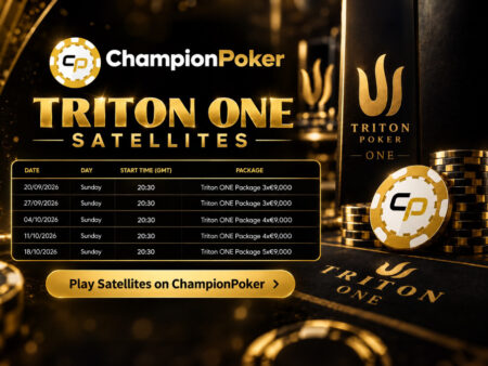 Win a €9,000 Triton ONE Package and More at ChampionPoker