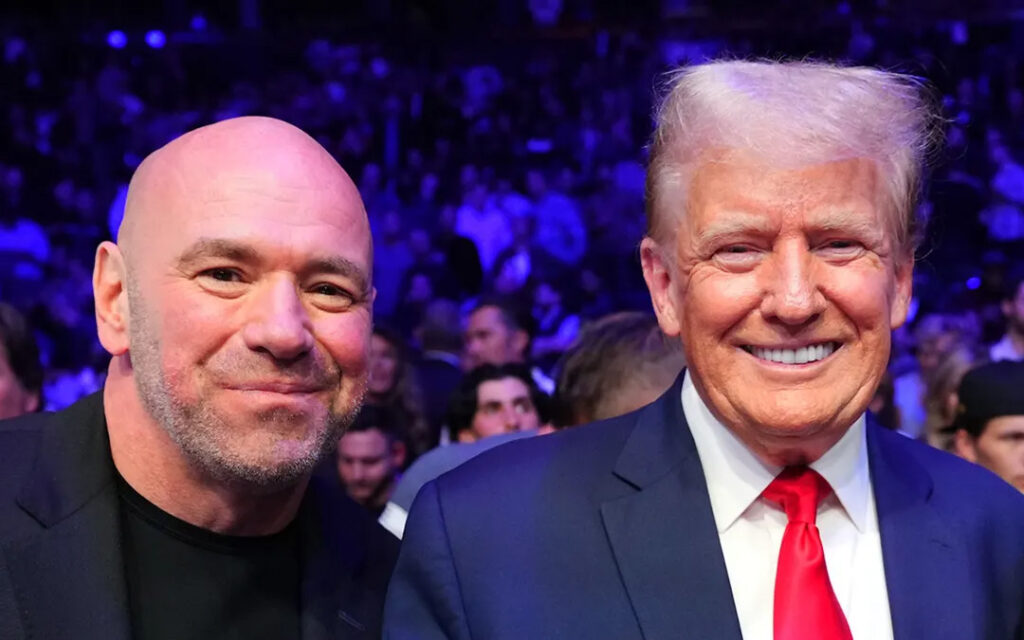 Dana White with Donald Trump