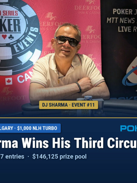 Sullivan & Sharma Dominate the $1ks; Crema is the Cream of the PKO at WSOP-C Calgary