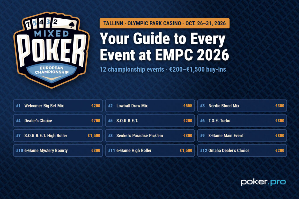 Empc2026guideeveryeventgamesrulesschedule – Your Guide to Every Event at the 2026 European Mixed Poker Champions (EMPC)…