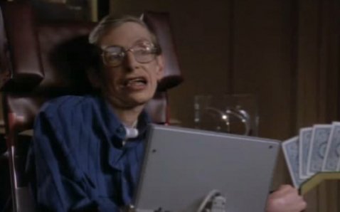 Greatest minds in physics playing poker (Star Trek)