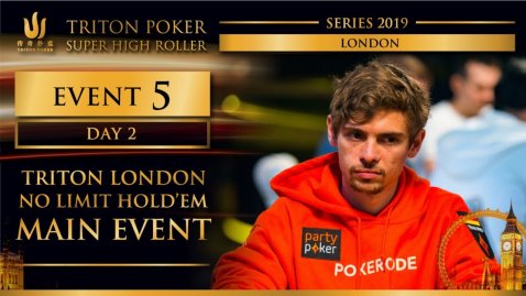 Triton London 2019 - NLH Main Event £100K - Day 2