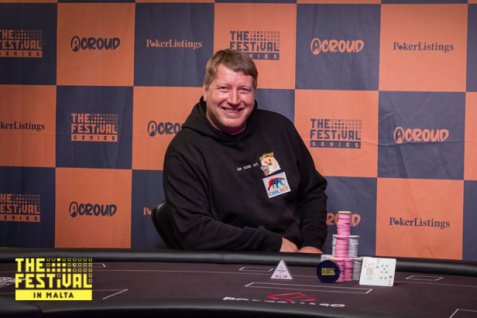 Norwegian Oystein Brenden Big Winner of The Festival Malta Main Event