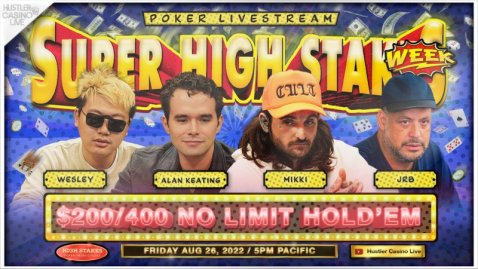 SUPER HIGH STAKES WEEK!! $200/400/800!! - 27 Aug 2022 Part 1/3 - Alan Keating