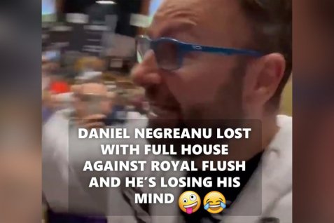 Daniel Negreanu loses against ROYAL FLUSH at WSOP and GOES ON TILT