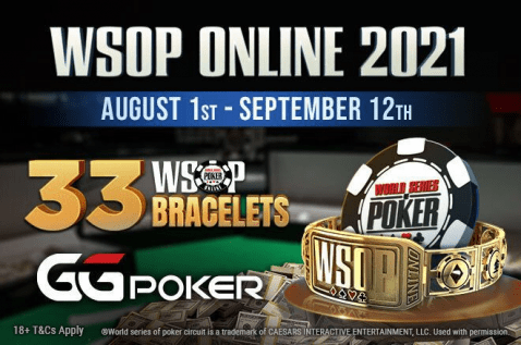 Schedule Announced For 2021 WSOP Online on GG Network