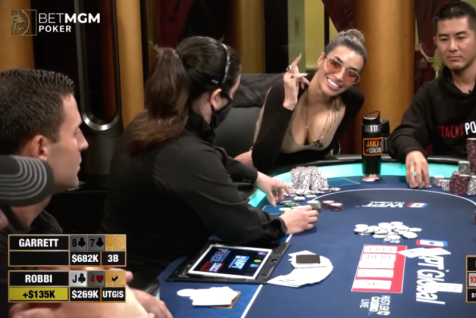 Robbi Jade Lew Teases Garrett Adelstein on Anniversary of Infamous J4 Hand