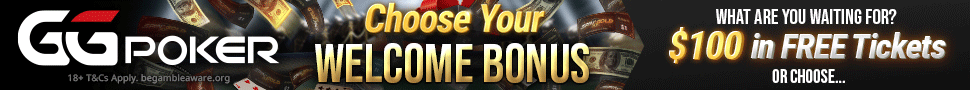 GGPoker Choose Your Welcome Bonus
