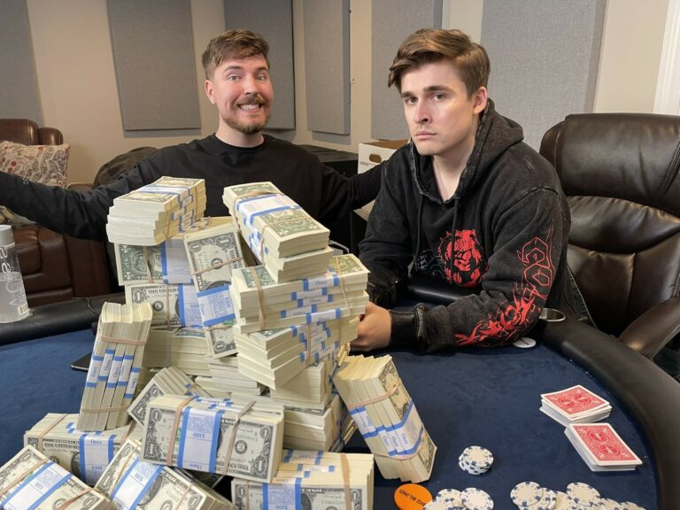 Streamer Ludwig is hosting a poker tournament at MrBeast's house! 